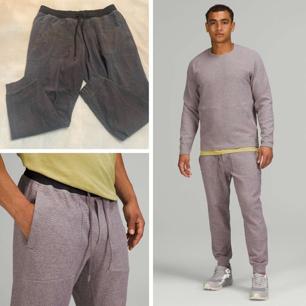 Lululemon Heathered Gray At Ease Jogger Pants Size XXL 5044